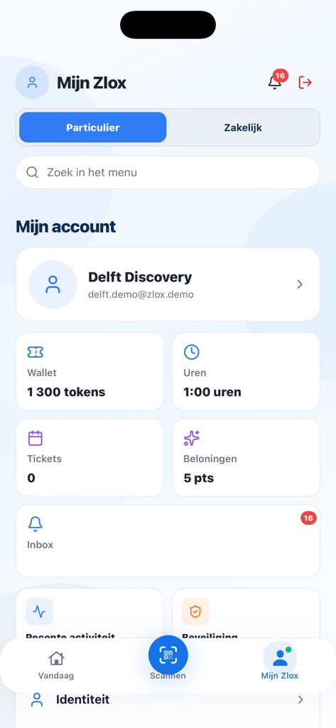 Beispiel der Zlox-App